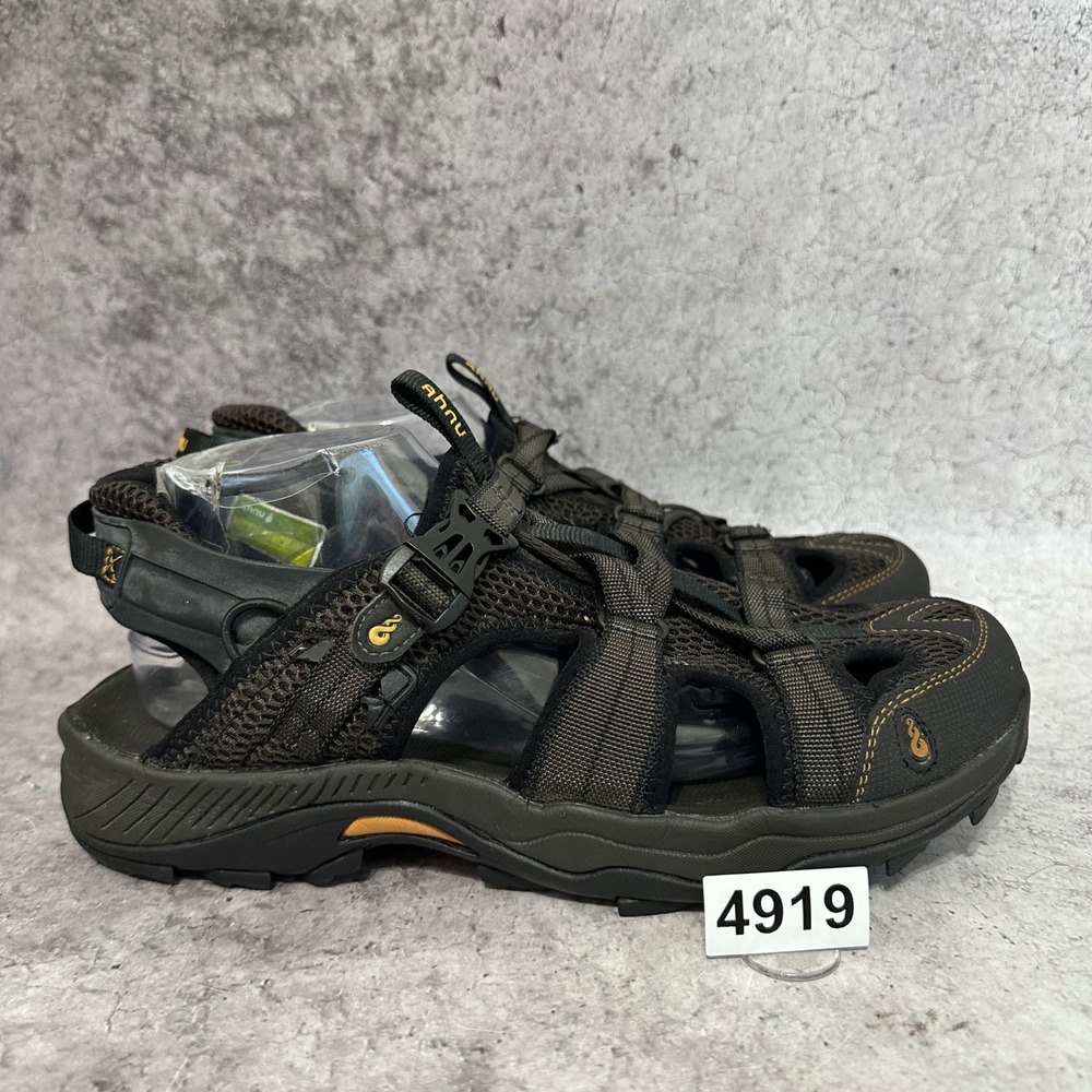 Ahnu Del Rey Sport Sandal Mens 10 Smokey Brown Hiking Water Shoe